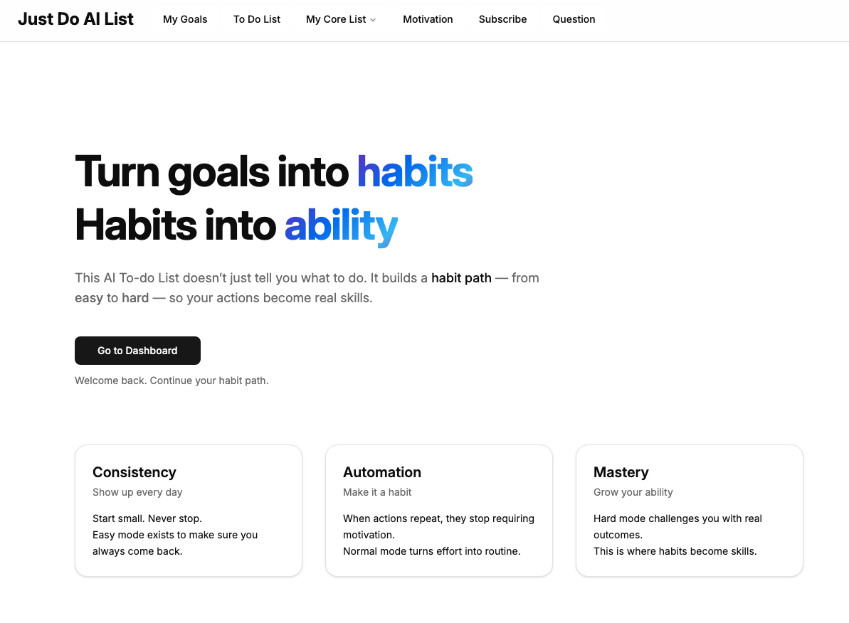 AI To-Do List project screenshot